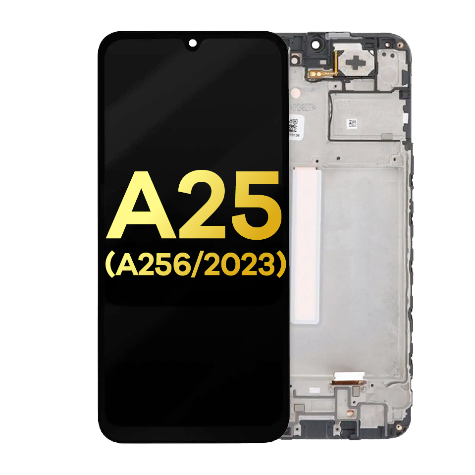 OLED Assembly With Frame For Samsung Galaxy A25 5G (A256 / 2023) (Refurbished) (All Colors)