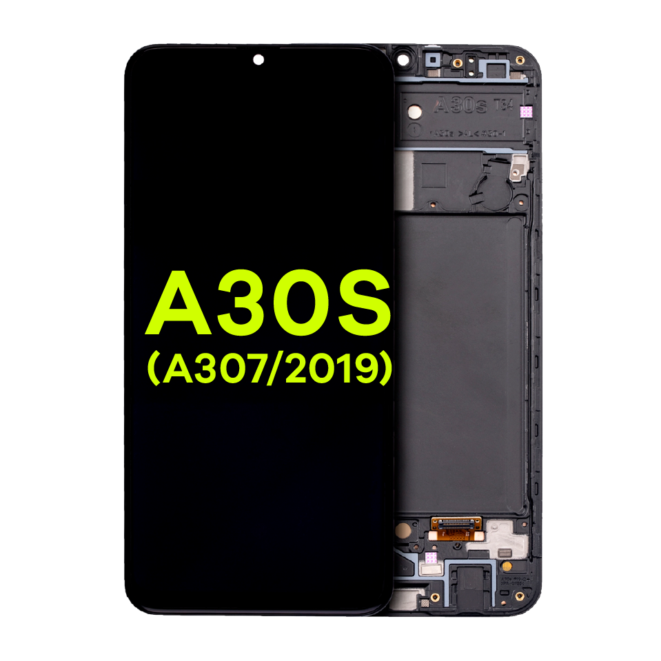 OLED Assembly With Frame For Samsung Galaxy A30s (A307 / 2019) (Service Pack) (All Colors)
