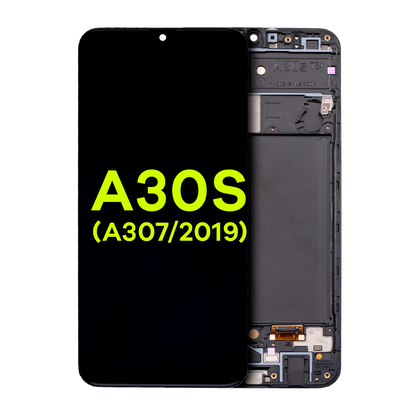 OLED Assembly With Frame For Samsung Galaxy A30s (A307 / 2019) (Service Pack) (All Colors)
