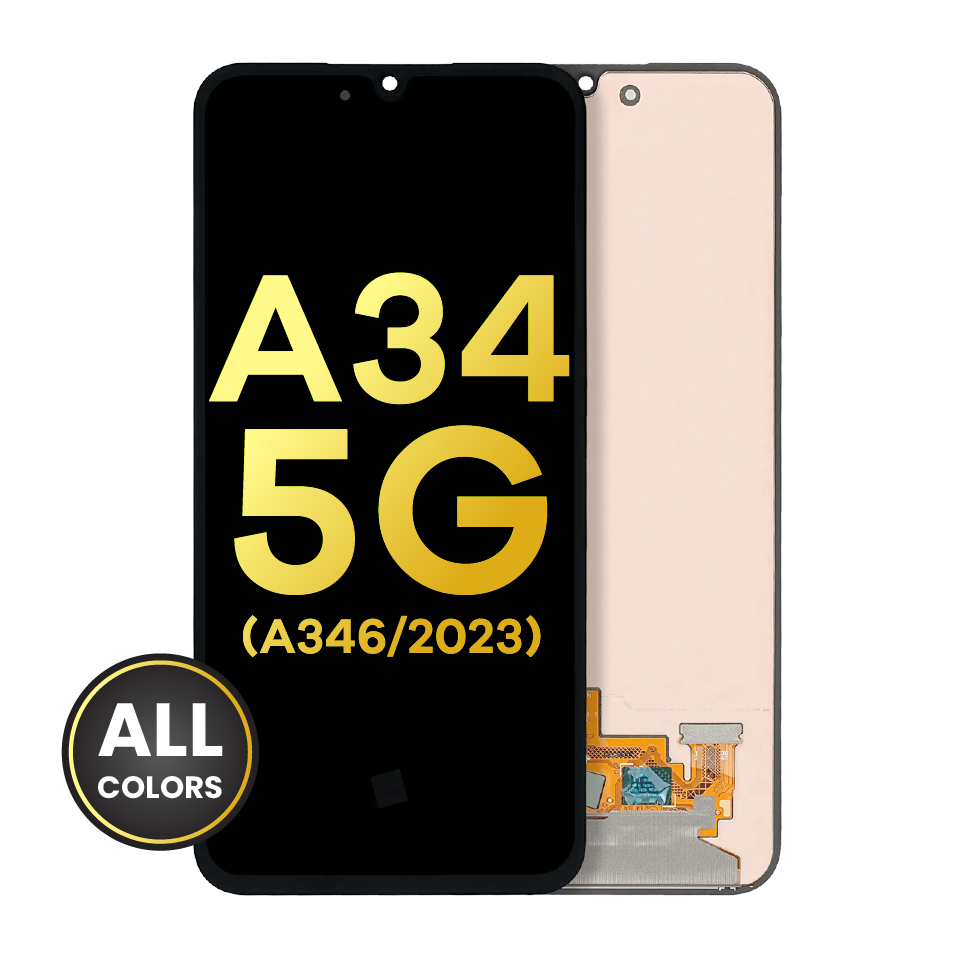 OLED Assembly Without Frame For Samsung Galaxy A34 5G (A346 / 2023) (Refurbished) (All Colors)
