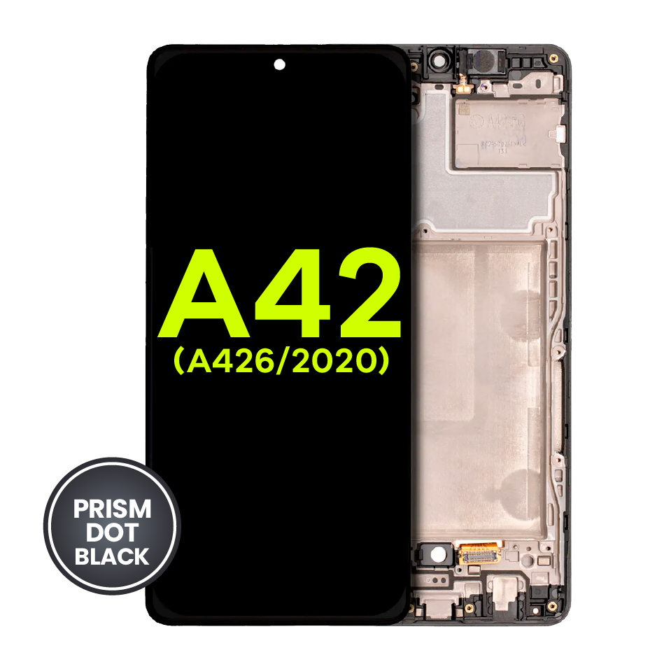 OLED Assembly With Frame For Samsung Galaxy A42 5G (A426 / 2020) (Service Pack) (Prism Dot Black)