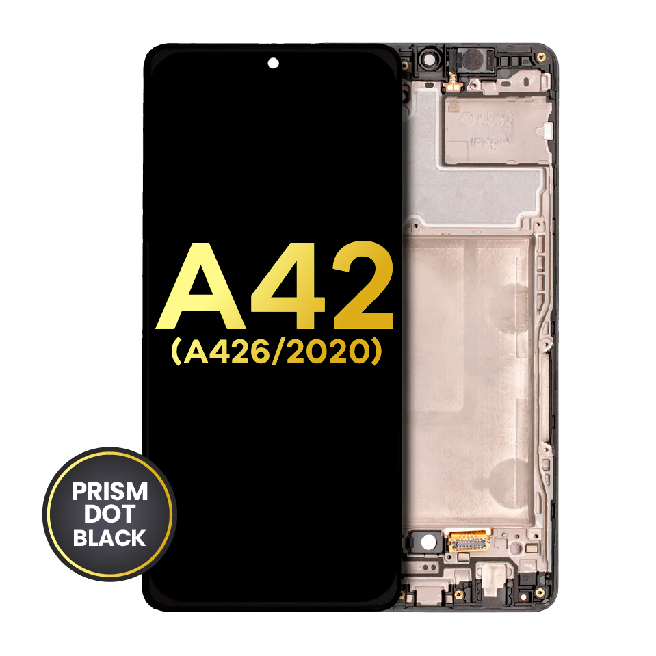 OLED Assembly With Frame For Samsung Galaxy A42 5G (A426 / 2020) (Refurbished) (Prism Dot Black)