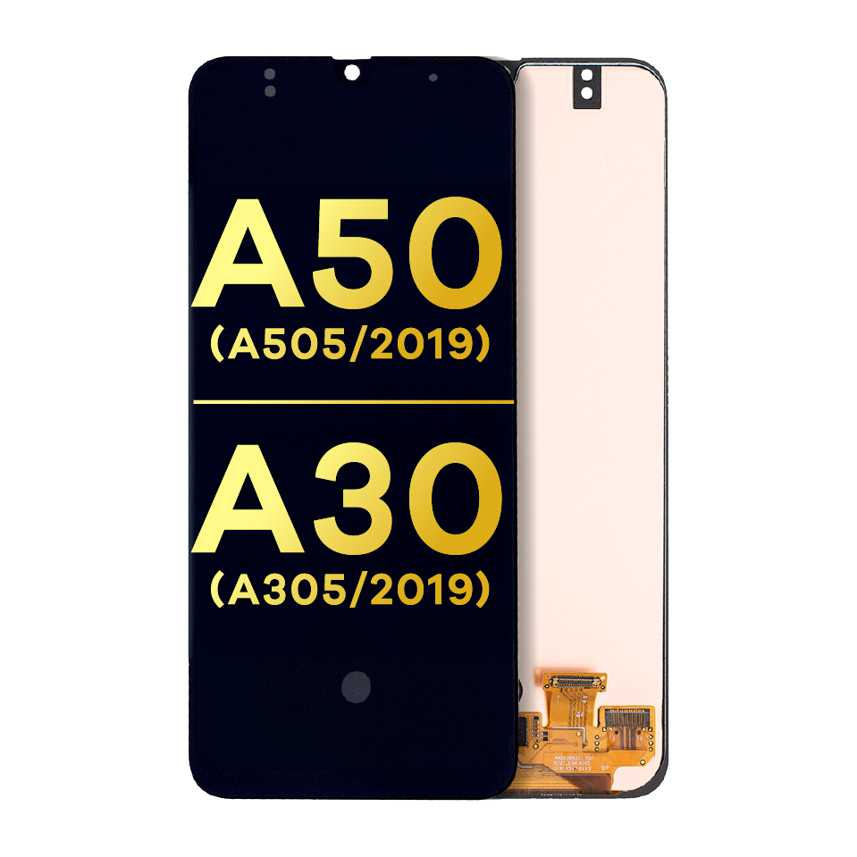OLED Assembly Without Frame For Samsung Galaxy A50 (A505 / 2019) / A30 (A305 / 2019) (All Models) (Refurbished) (All Colors)