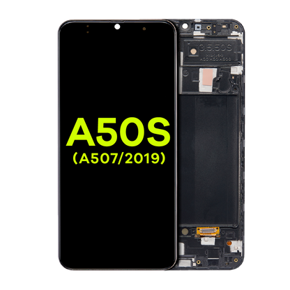 OLED Assembly With Frame For Samsung Galaxy A50s (A507 / 2019) (Aftermarket Plus) (All Colors)