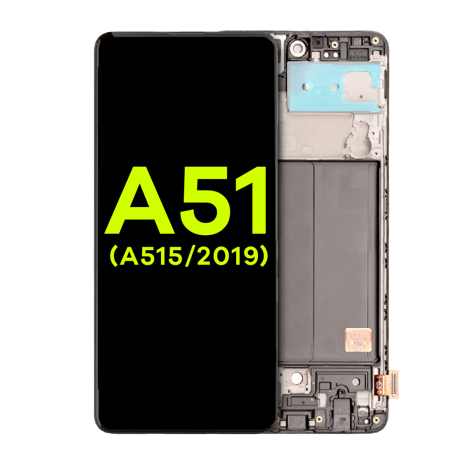 OLED Assembly With Frame For Samsung Galaxy A51 4G (A515 / 2019) (Service Pack) (All Colors)
