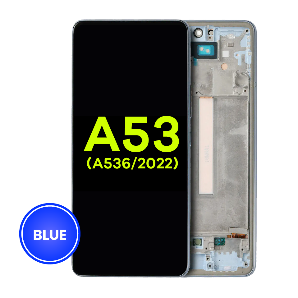 OLED Assembly With Frame For Samsung Galaxy A53 5G (A536 / 2022) (Service Pack) (Blue)