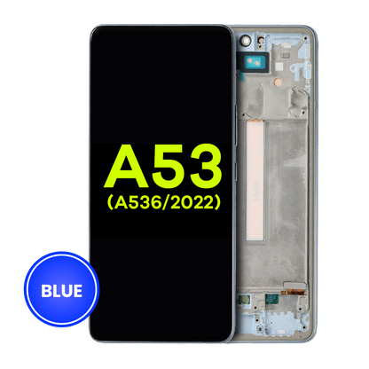 OLED Assembly With Frame For Samsung Galaxy A53 5G (A536 / 2022) (Service Pack) (Blue)
