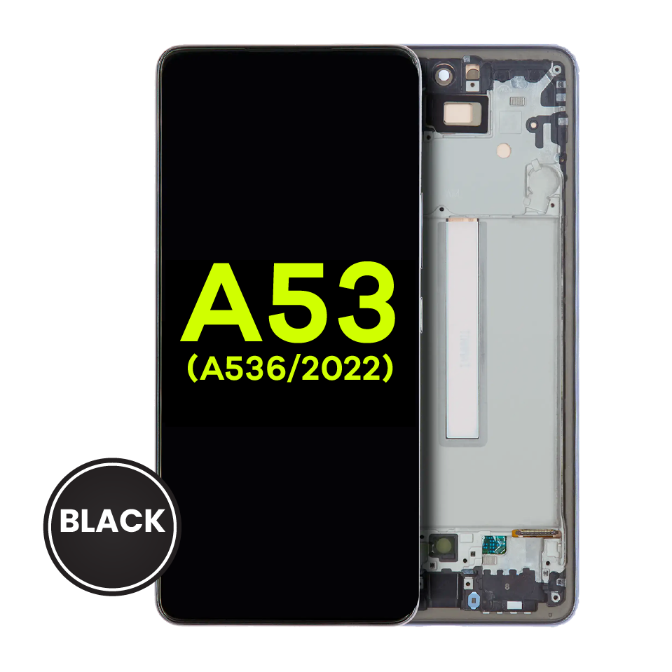 OLED Assembly With Frame For Samsung Galaxy A53 5G (A536 / 2022) (Service Pack) (Black)