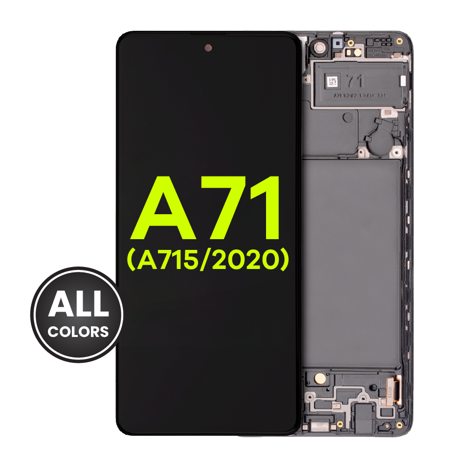 OLED Assembly With Frame For Samsung Galaxy A71 (A715 / 2020) (Service Pack) (All Colors)