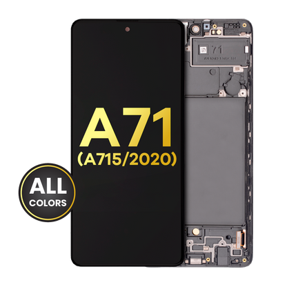 OLED Assembly With Frame For Samsung Galaxy A71 (A715 / 2020) (Refurbished) (All Colors)