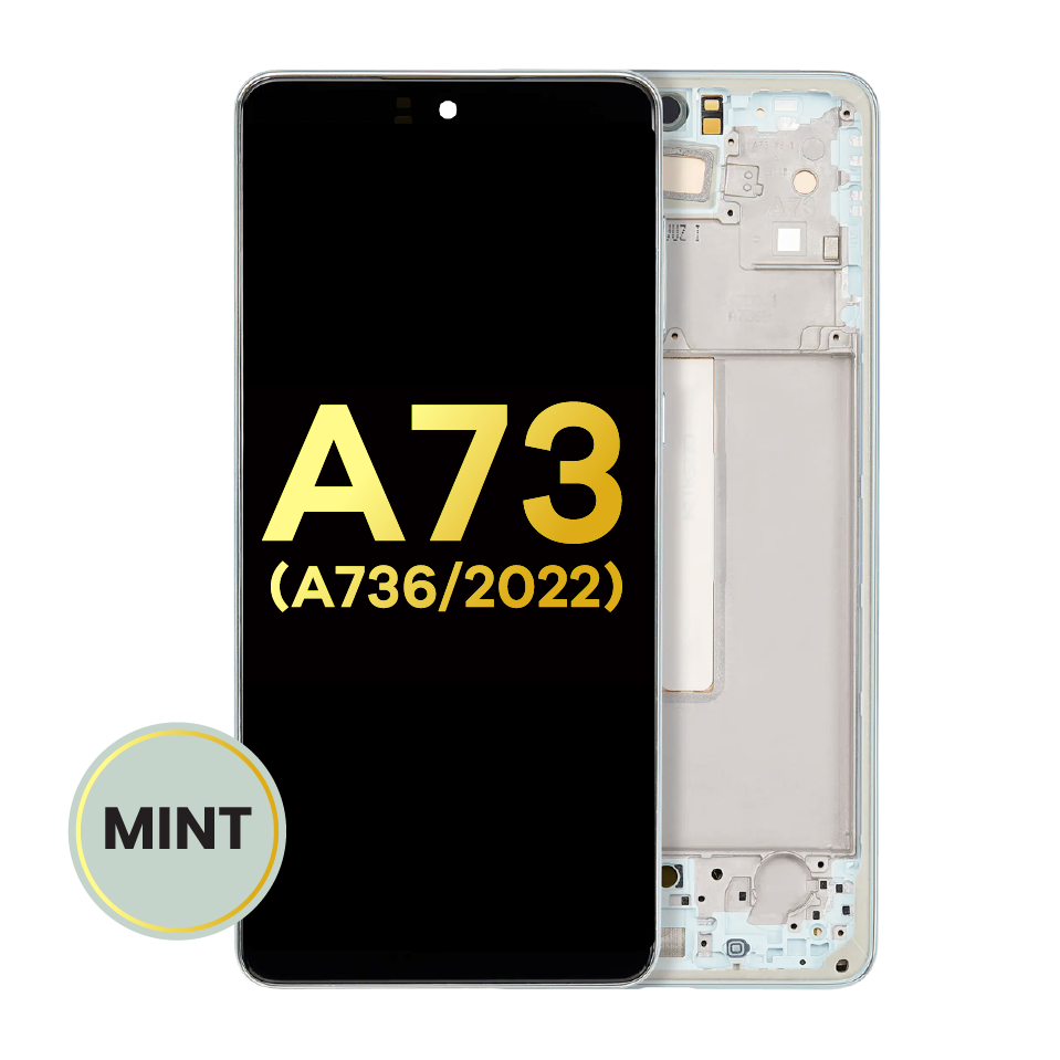 OLED Assembly With Frame For Samsung Galaxy A73 5G (A736 / 2022) (Refurbished) (Mint)