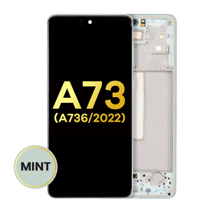 OLED Assembly With Frame For Samsung Galaxy A73 5G (A736 / 2022) (Refurbished) (Mint)