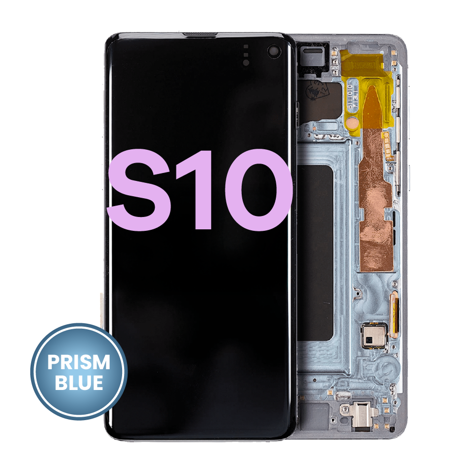 OLED Assembly With Frame For Samsung Galaxy S10 (Service Pack) (Prism Blue)