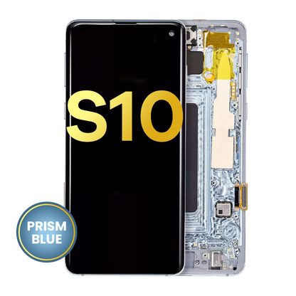 OLED Assembly With Frame For Samsung Galaxy S10 (Refurbished) (Prism Blue)