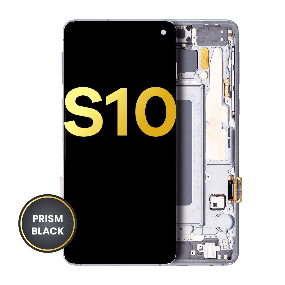 OLED Assembly With Frame For Samsung Galaxy S10 (Refurbished) (Prism / Ceramic Black)