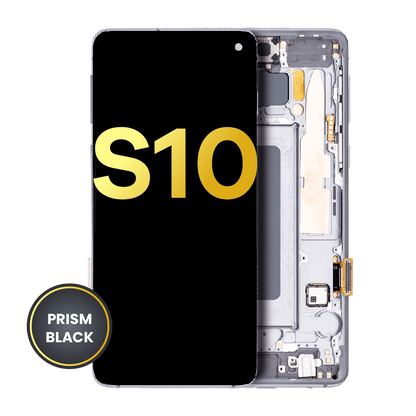 OLED Assembly With Frame For Samsung Galaxy S10 (Refurbished) (Prism / Ceramic Black)