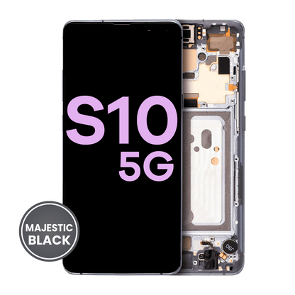 OLED Assembly With Frame For Samsung Galaxy S10 5G (Service Pack) (Majestic Black)