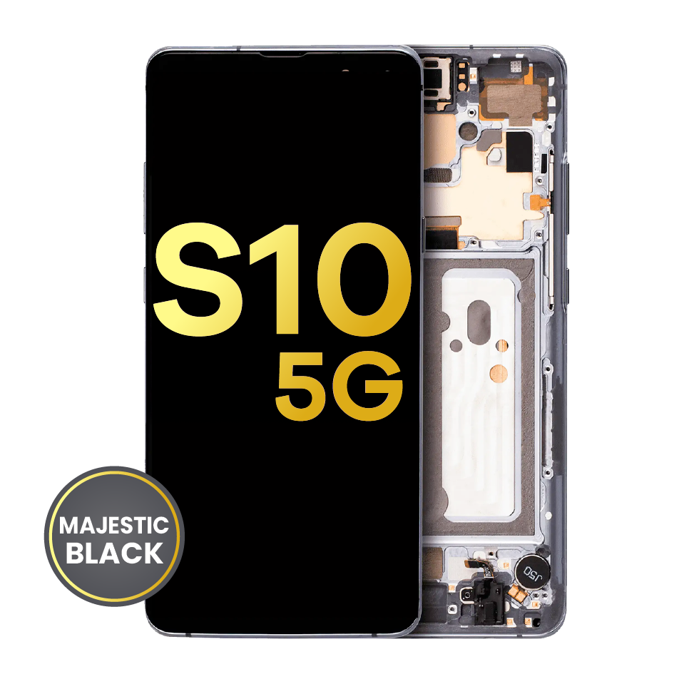 OLED Assembly With Frame For Samsung Galaxy S10 5G (Refurbished) (Majestic Black)