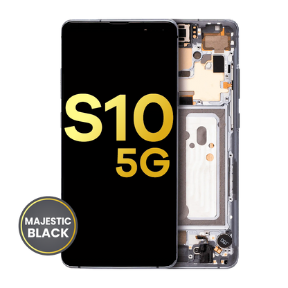 OLED Assembly With Frame For Samsung Galaxy S10 5G (Refurbished) (Majestic Black)