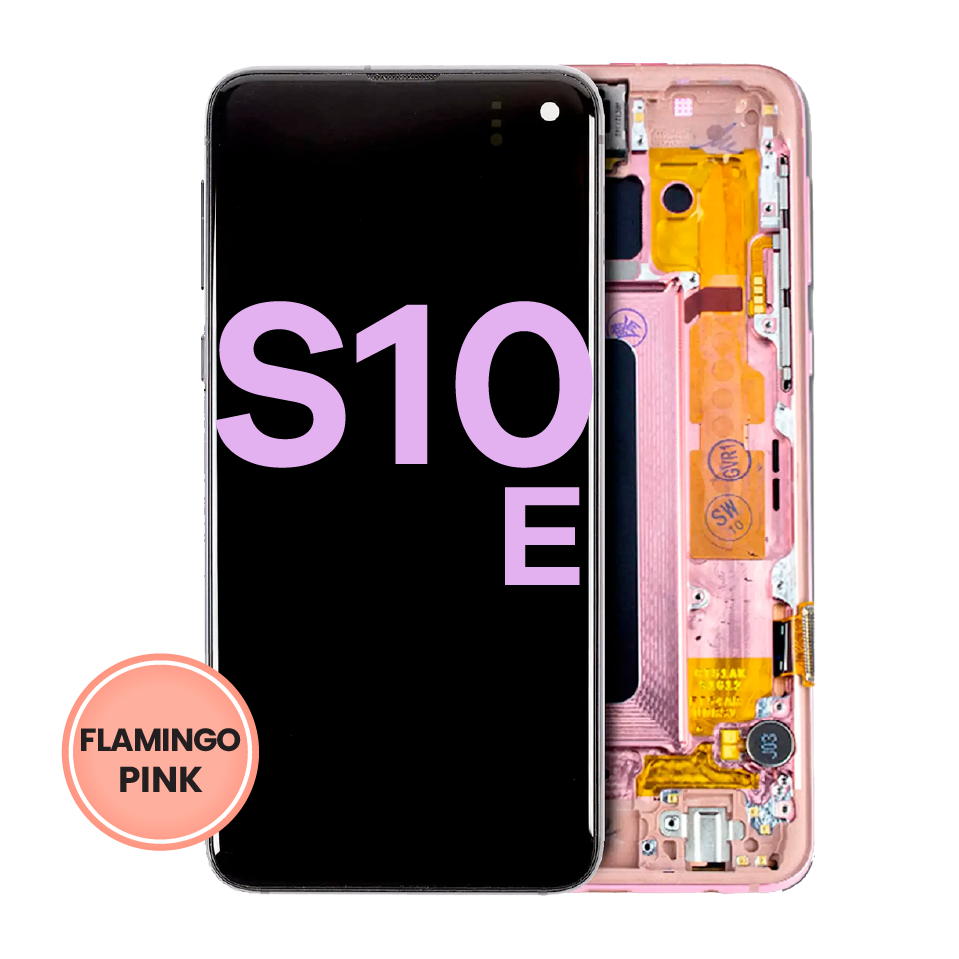 OLED Assembly With Frame For Samsung Galaxy S10E (Service Pack) (Flamingo Pink)