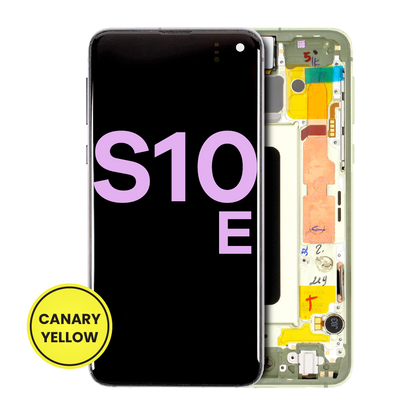 OLED Assembly With Frame For Samsung Galaxy S10E (Service Pack) (Canary Yellow)