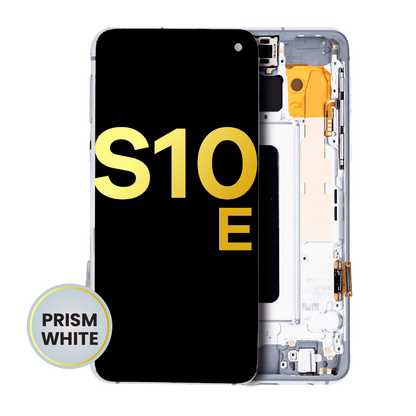 OLED Assembly With Frame For Samsung Galaxy S10E (Refurbished) (Prism White)