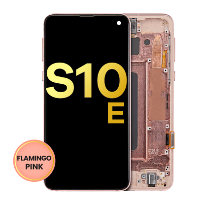 OLED Assembly With Frame For Samsung Galaxy S10E (Refurbished) (Flamingo Pink)