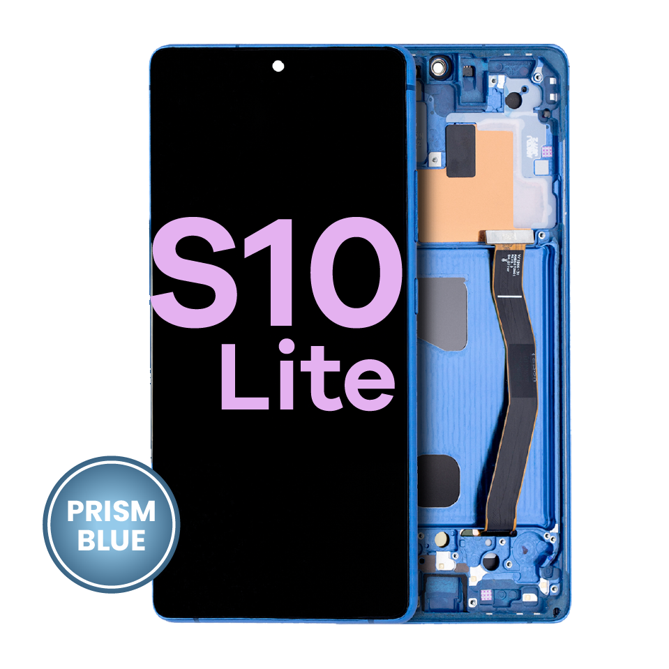 OLED Assembly With Frame For Samsung Galaxy S10 Lite (Service Pack) (Prism Blue)
