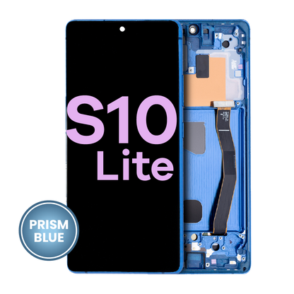 OLED Assembly With Frame For Samsung Galaxy S10 Lite (Service Pack) (Prism Blue)