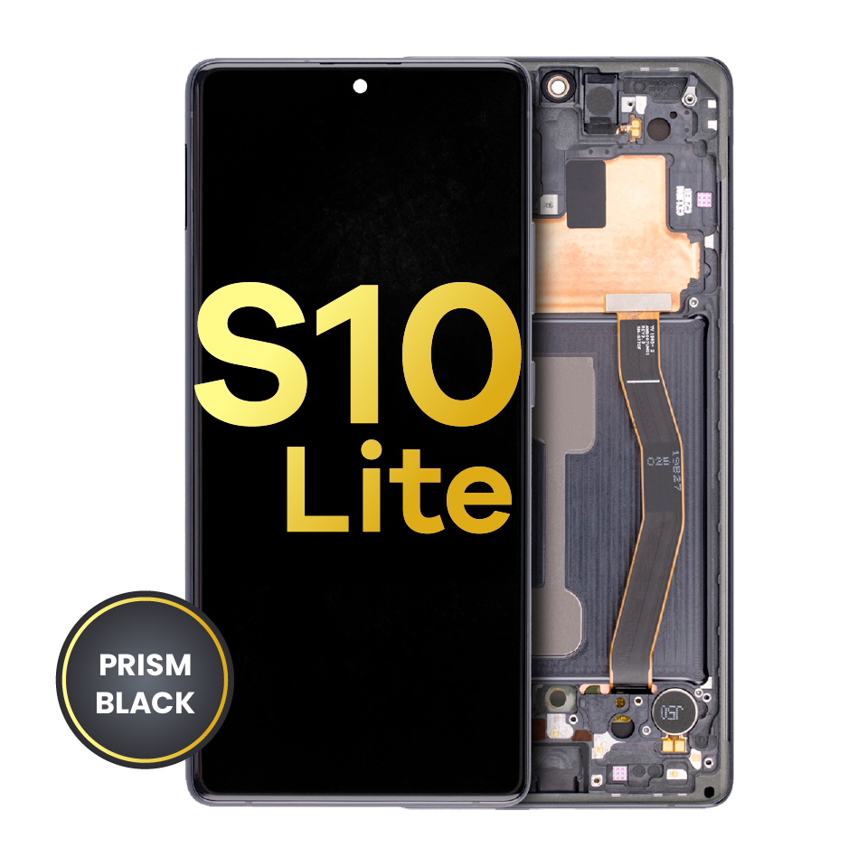 OLED Assembly With Frame For Samsung Galaxy S10 Lite (Refurbished) (Prism Black)