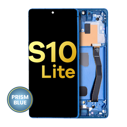 OLED Assembly With Frame For Samsung Galaxy S10 Lite (Refurbished) (Prism Blue)