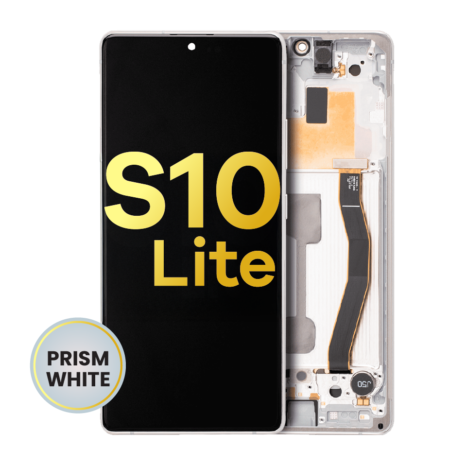 OLED Assembly With Frame For Samsung Galaxy S10 Lite (Refurbished) (Prism White)