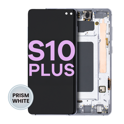 OLED Assembly With Frame For Samsung Galaxy S10 Plus (Service Pack) (Prism White)