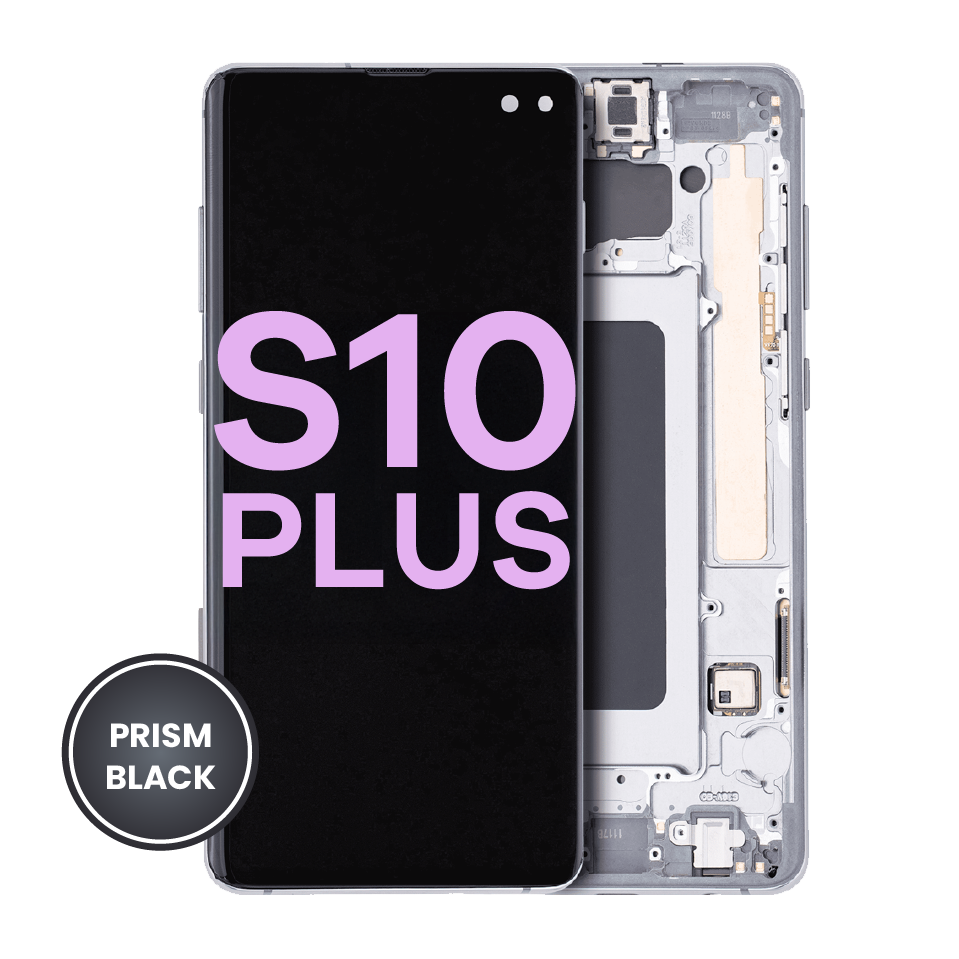 OLED Assembly With Frame For Samsung Galaxy S10 Plus (Service Pack) (Prism / Ceramic Black)