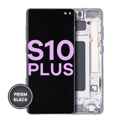 OLED Assembly With Frame For Samsung Galaxy S10 Plus (Service Pack) (Prism / Ceramic Black)