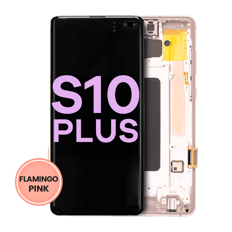 OLED Assembly With Frame For Samsung Galaxy S10 Plus (Service Pack) (Flamingo Pink)