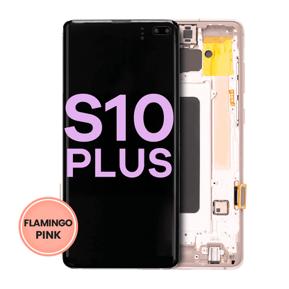 OLED Assembly With Frame For Samsung Galaxy S10 Plus (Service Pack) (Flamingo Pink)