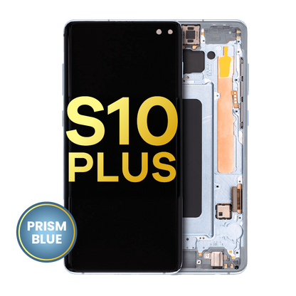 OLED Assembly With Frame For Samsung Galaxy S10 Plus (Refurbished) (Prism Blue)