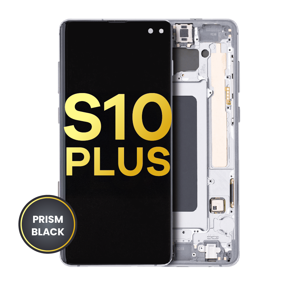 OLED Assembly With Frame For Samsung Galaxy S10 Plus (Refurbished) (Prism / Ceramic Black)