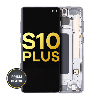 OLED Assembly With Frame For Samsung Galaxy S10 Plus (Refurbished) (Prism / Ceramic Black)