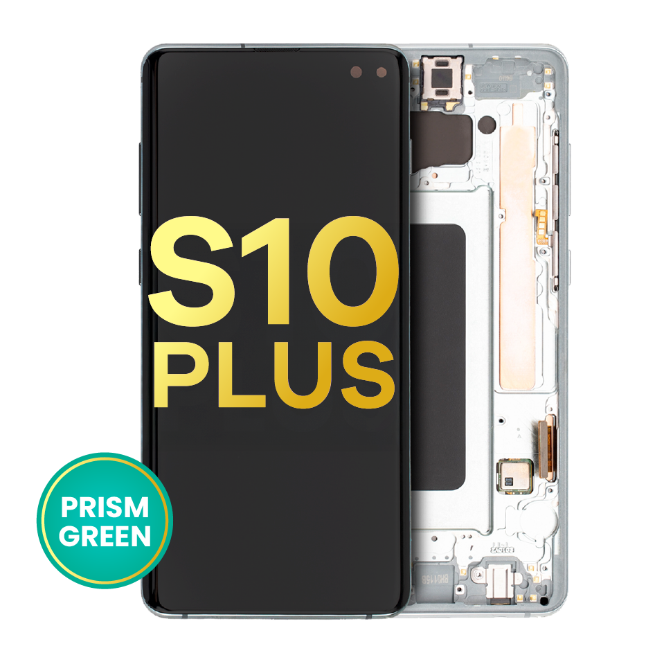 OLED Assembly With Frame For Samsung Galaxy S10 Plus (Refurbished) (Prism Green)
