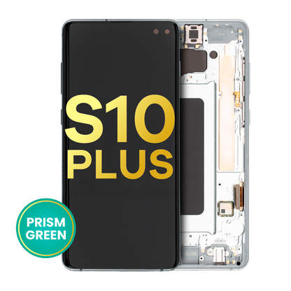 OLED Assembly With Frame For Samsung Galaxy S10 Plus (Refurbished) (Prism Green)
