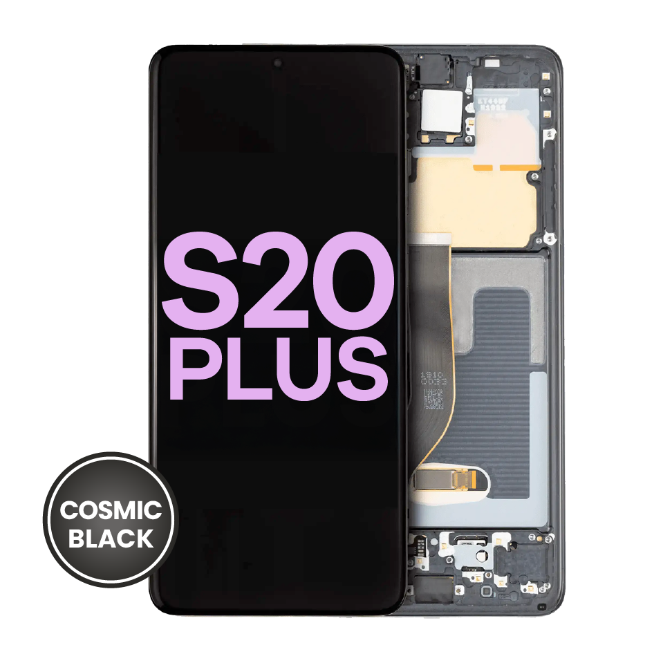OLED Assembly With Frame For Samsung Galaxy S20 Plus 5G (Service Pack) (Cosmic Black)