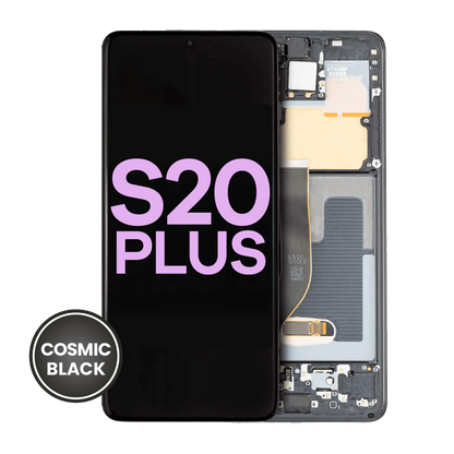 OLED Assembly With Frame For Samsung Galaxy S20 Plus 5G (Service Pack) (Cosmic Black)