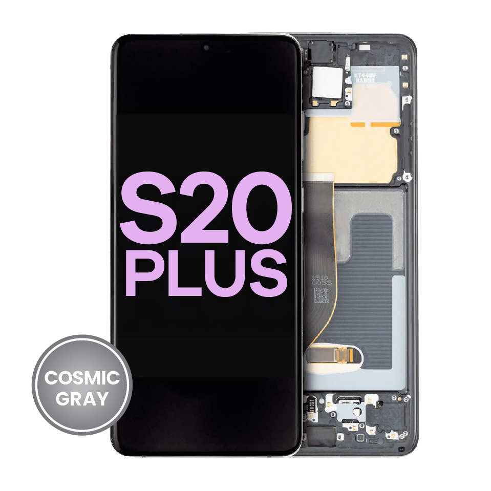 OLED Assembly With Frame For Samsung Galaxy S20 Plus 5G (Service Pack) (Cosmic Gray)