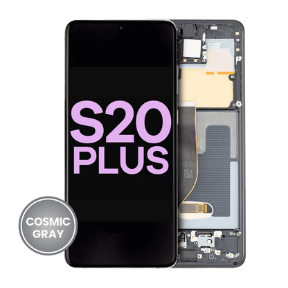 OLED Assembly With Frame For Samsung Galaxy S20 Plus 5G (Service Pack) (Cosmic Gray)