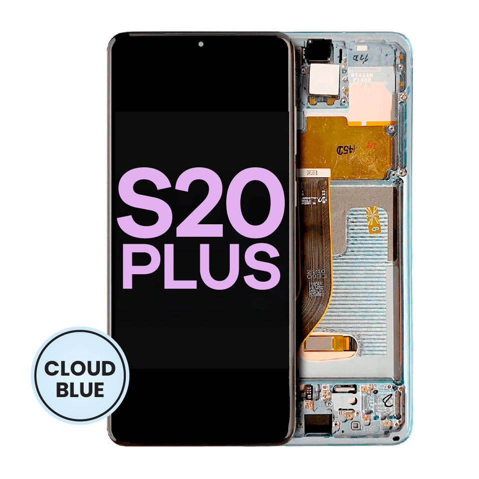 OLED Assembly With Frame For Samsung Galaxy S20 Plus 5G (Service Pack) (Cloud Blue)
