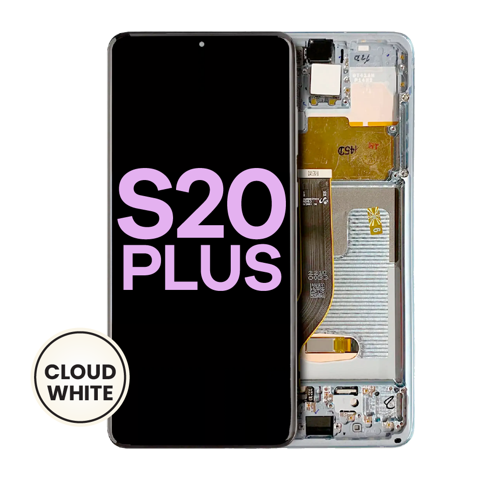 OLED Assembly With Frame For Samsung Galaxy S20 Plus 5G (Service Pack) (Cloud White)