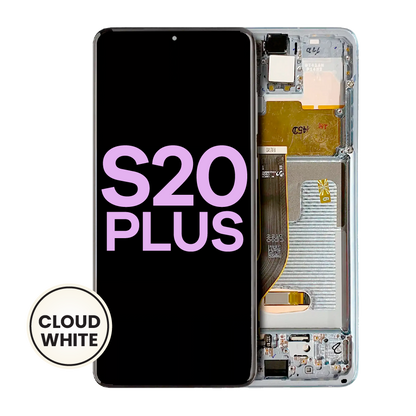 OLED Assembly With Frame For Samsung Galaxy S20 Plus 5G (Service Pack) (Cloud White)