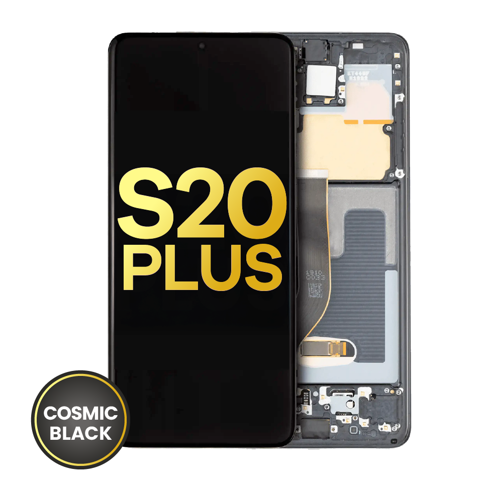 OLED Assembly With Frame For Samsung Galaxy S20 Plus 5G (Refurbished) (Cosmic Black)